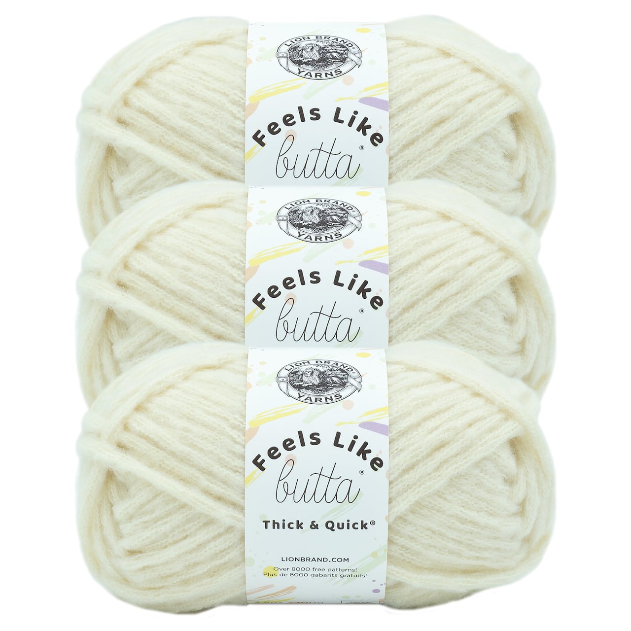 3 Pack Lion Brand® Feels Like Butta® Thick & Quick® Yarn